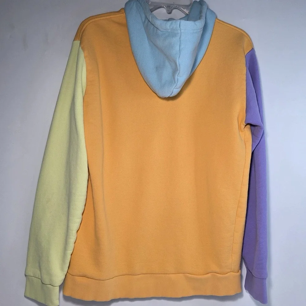Adidas Blocked Trefoil Hoody Pastels Orange‎ Purple Green Blue Size Small